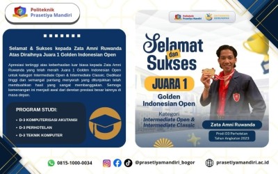 Politeknik Prasetiya Mandiri Berjaya di Golden Open Indonesia Kategori Intermediate Open & Classic