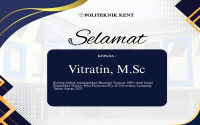 Selamat dan Apresiasi untuk Vitratin, M.Sc. atas Prestasi Gemilang Meraih Beasiswa Yayasan 100% untuk Studi Doktoral!