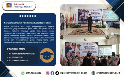 Sarasehan Dewan Pendidikan Kota Bogor 2026 di Politeknik Prasetiya Mandiri