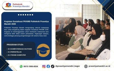 Sambut Mahasiswa Baru, Politeknik Prasetiya Mandiri Menggelar Kegiatan Sosialisasi PKKMB 2026