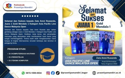 Zata Amni Ruwanda Mahasiswa Politeknik Prasetiya Mandiri Kembali  Harumkan Nama Bangsa di Ajang Internasional